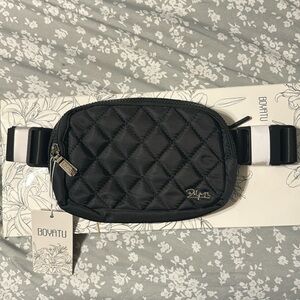 Black Puffer Belt Bag